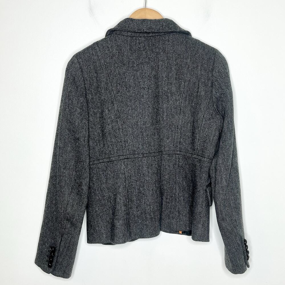 J Crew Womens Herringbone Wool Blazer Size 6 Preppy Old Money Academia - Picture 7 of 7